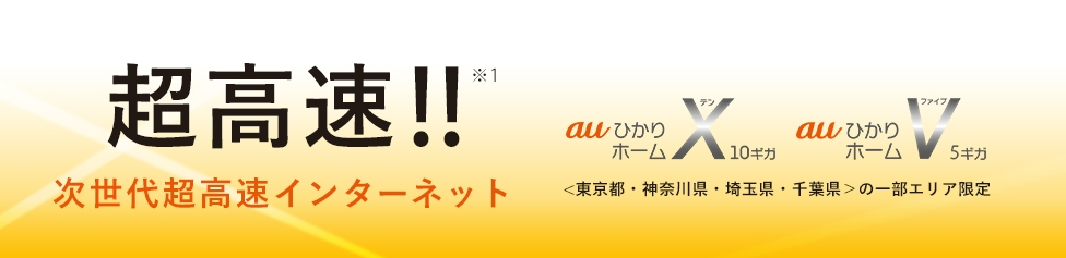 auひかり5ギガ・10ギガってなに？